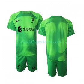 Koszulka Liverpool Bramkarska Dziecięcy Trzeci Stroje Piłkarskie 2022/23 Krótki Rękaw